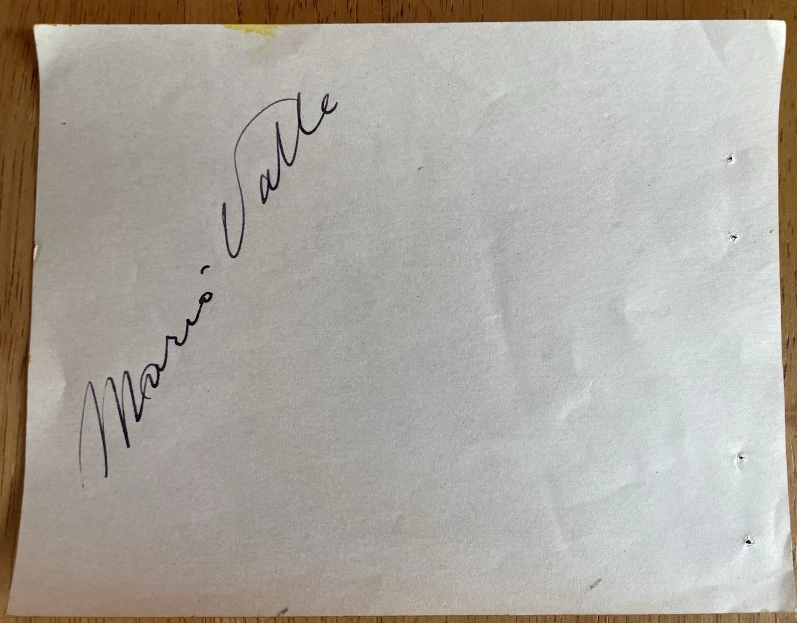 Italian Opera Baritone Mario Valle Autograph, image 2