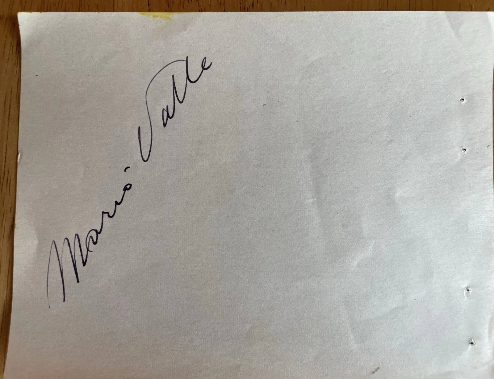 Italian Opera Baritone Mario Valle Autograph, image 3