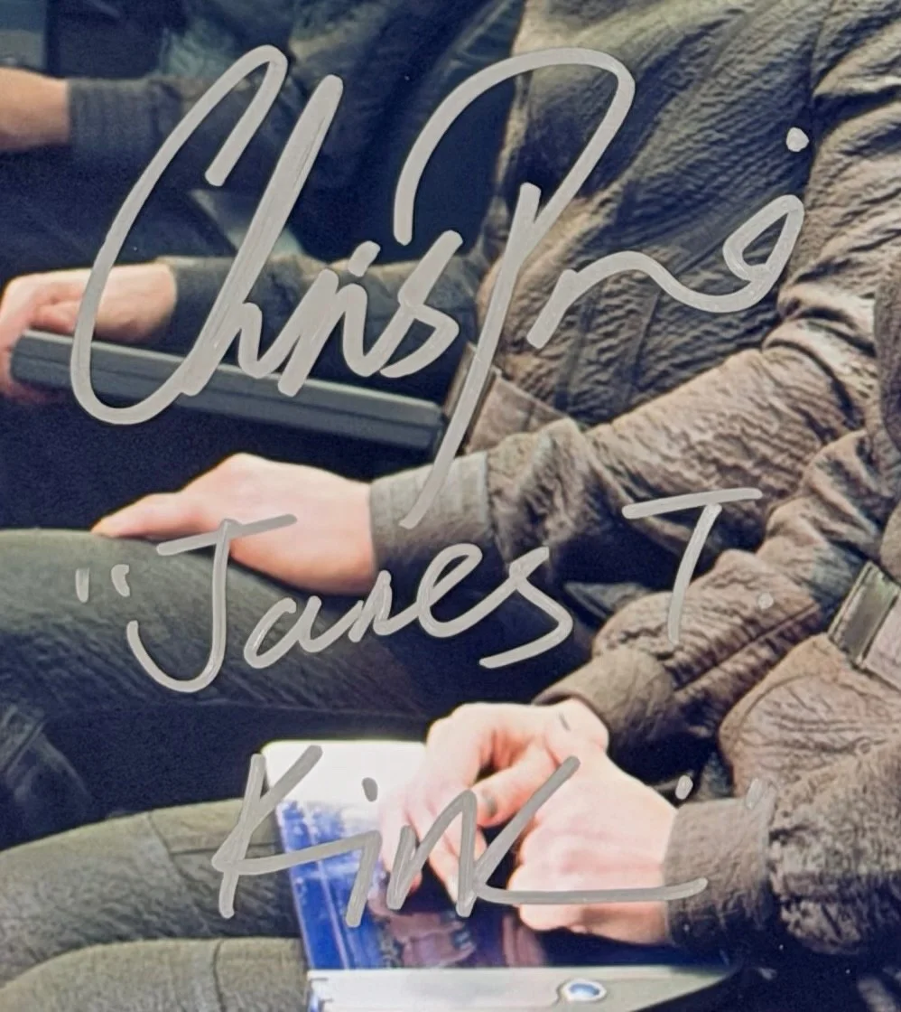 Chris Pine, Alice Eve — Chris Pine & Alice Eve Signed 8x11.5 Star Trek Kirk COA, изображение 2