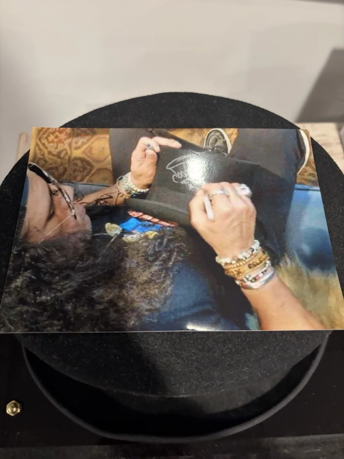 Slash Signed Hat with original artwork jsa !!!, image 4
