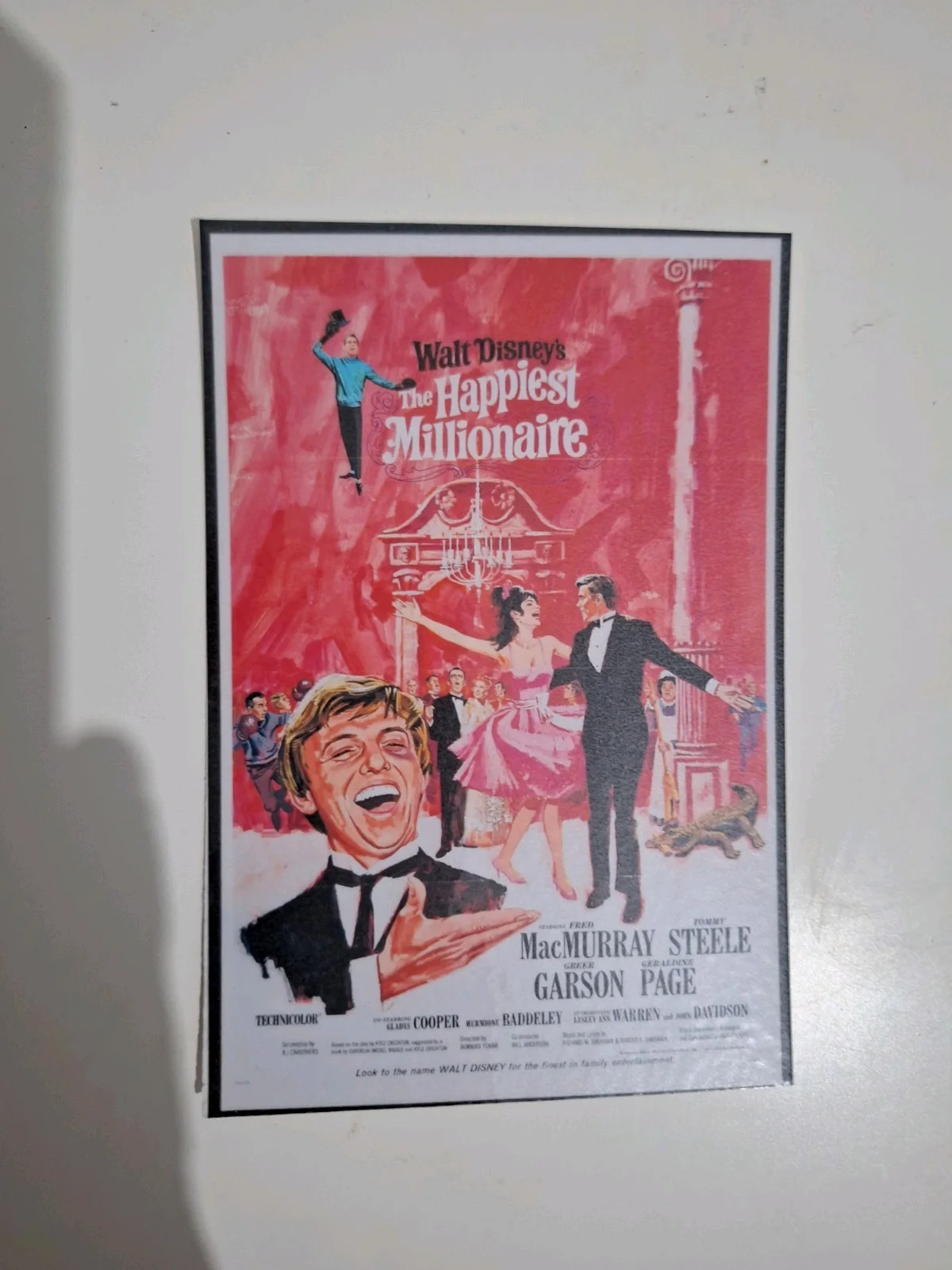 The Happiest Millionaire 1967 Disney Reproduction Postcard Vintage Musical, изображение 2