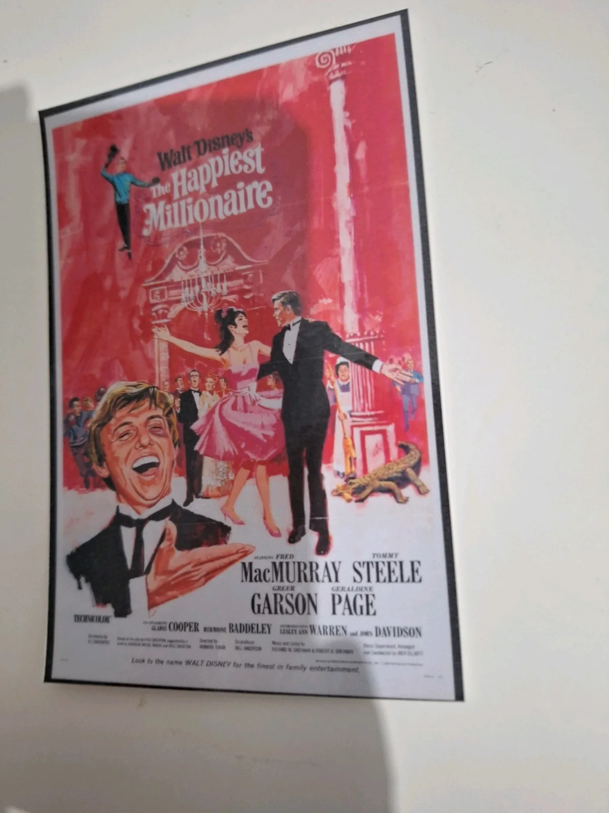 The Happiest Millionaire 1967 Disney Reproduction Postcard Vintage Musical, изображение 4