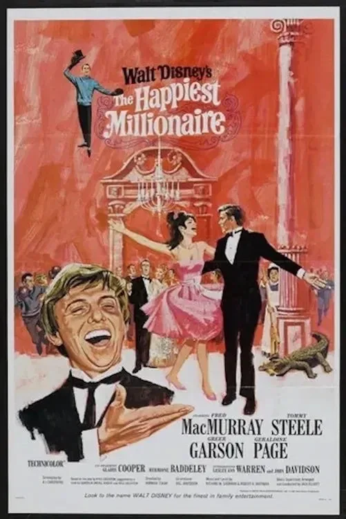 The Happiest Millionaire 1967 Disney Reproduction Postcard Vintage Musical, изображение 5