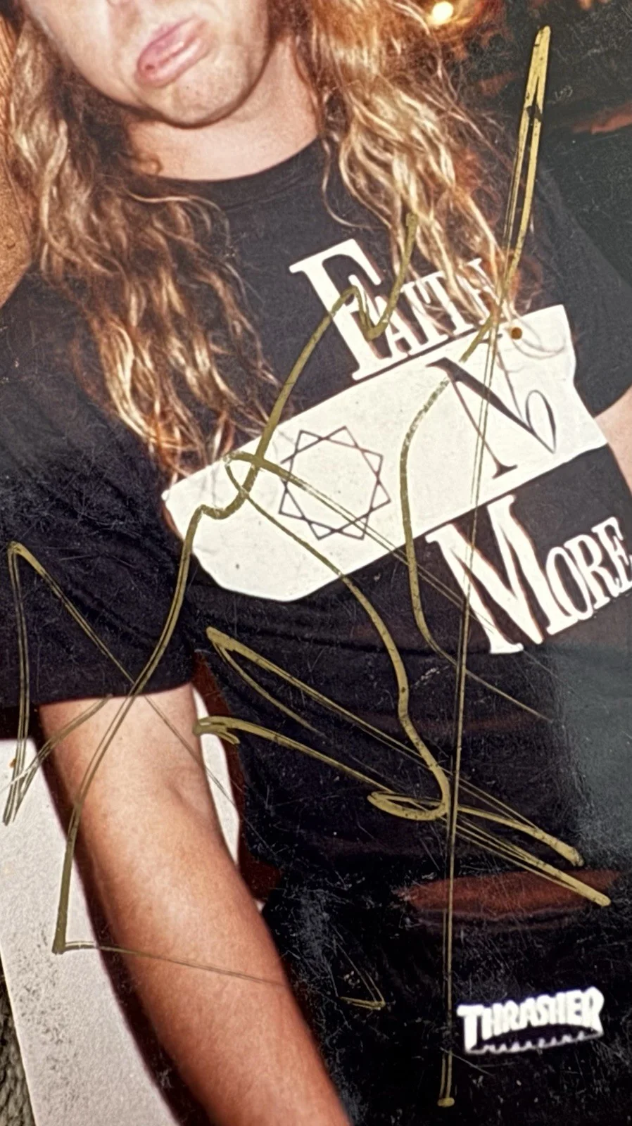 James Hetfield, Signed Autographed , 3x5 Photo , Candid , Metallica Please READ, изображение 2