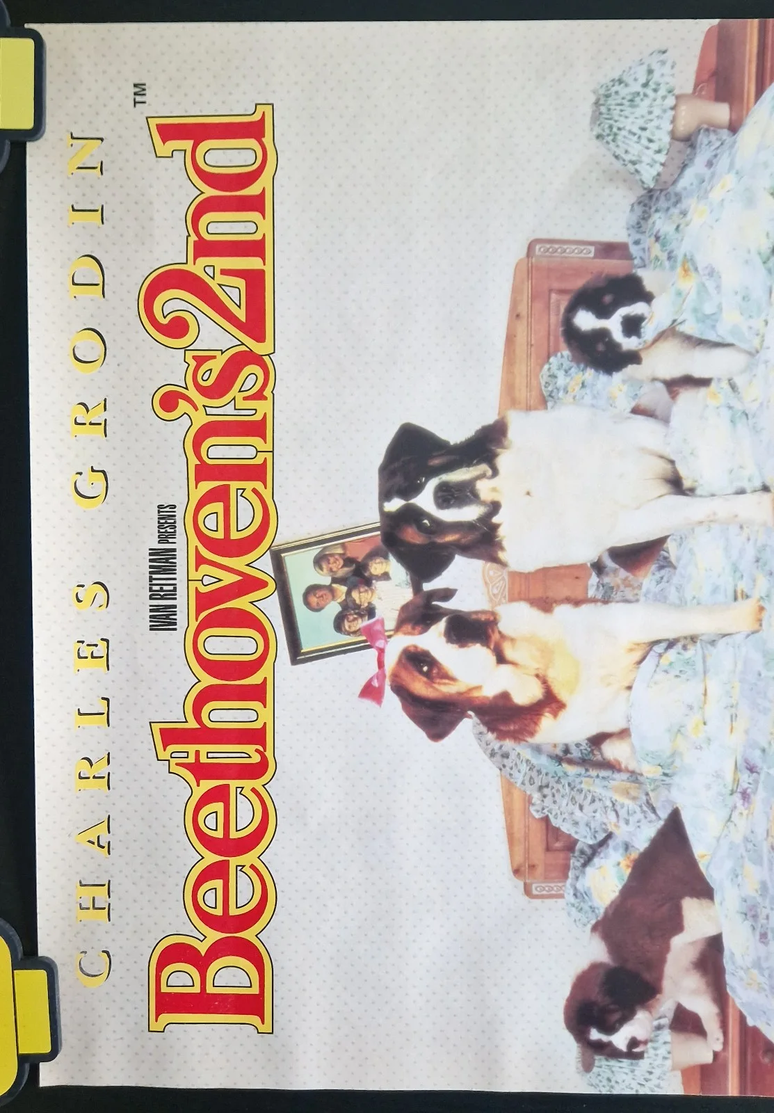 Beethoven's 2nd 1993 VHS Video Store Promo Poster – A2, image 2