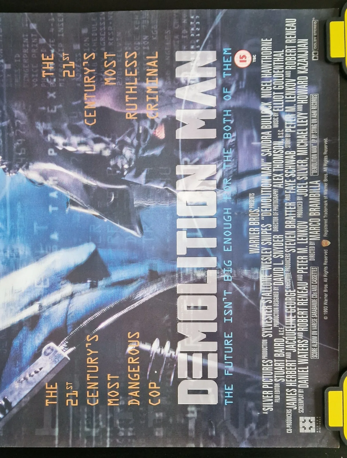 Demolition Man 1993 VHS Video Store Promo Poster – A2, image 3