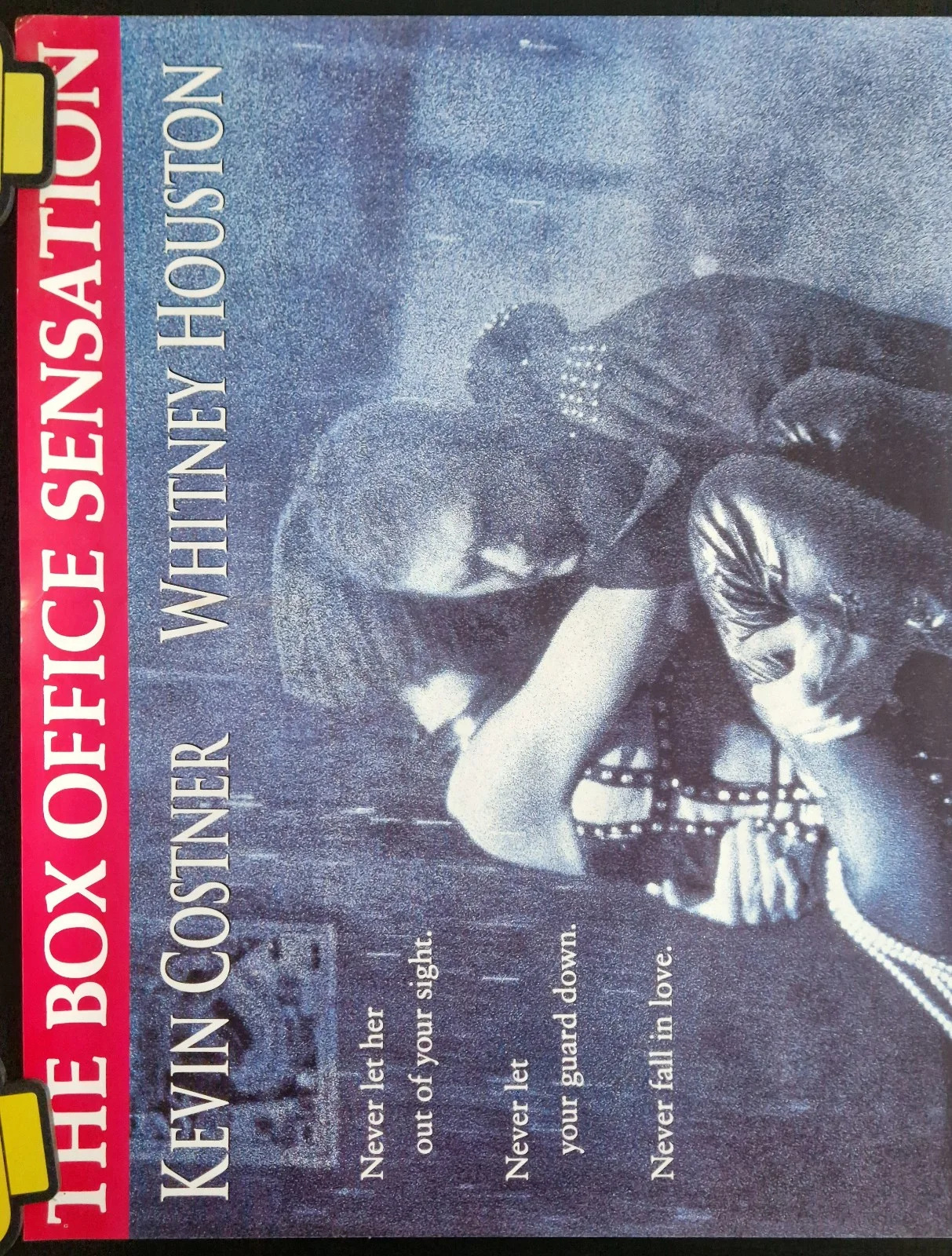 The Bodyguard 1992 VHS Video Store Promo Poster – A2, изображение 2