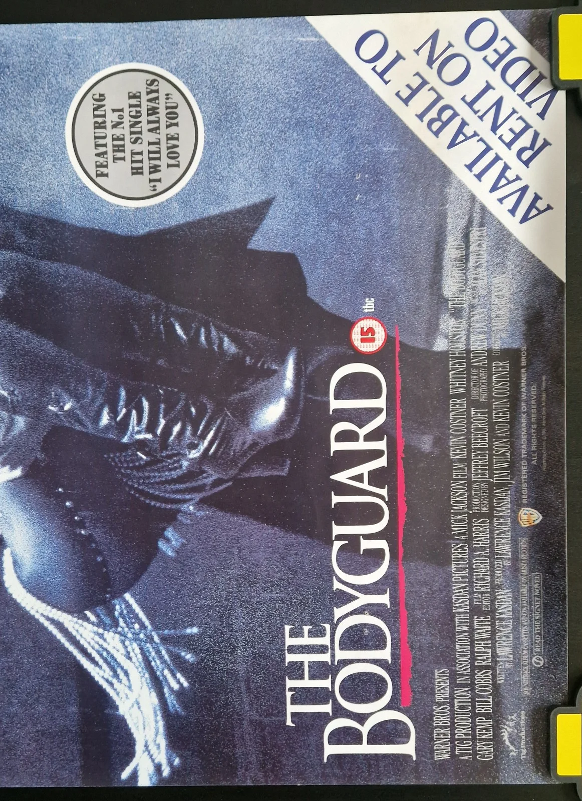 The Bodyguard 1992 VHS Video Store Promo Poster – A2, изображение 3