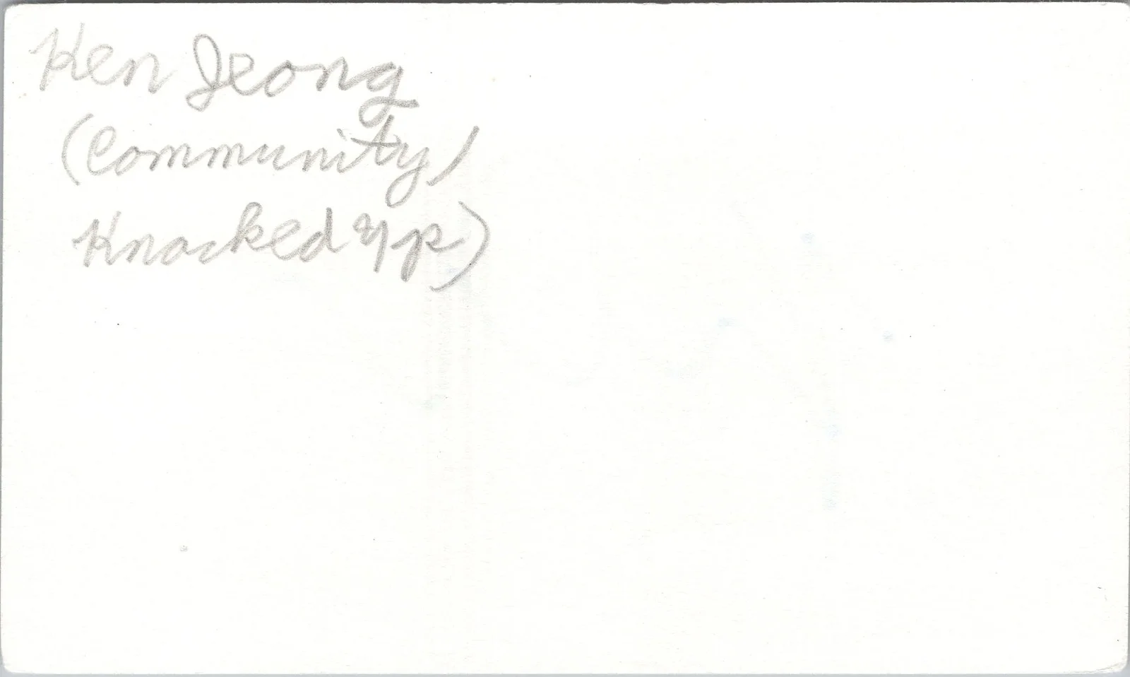 Ken Jeong — Ken Jeong Signed 3x5 Index Card Community Autographed, изображение 2