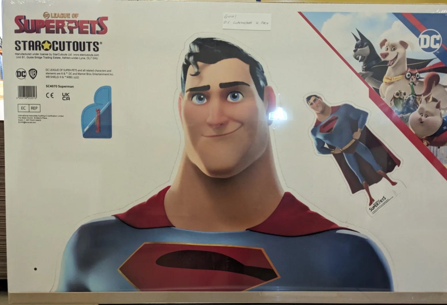 Super Heroes DC Comics Cardboard Cutout Collection of 4 Standees *Damaged*, изображение 2