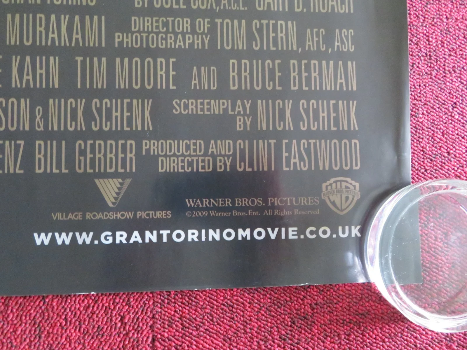 GRAN TORINO UK QUAD ROLLED POSTER CLINT EASTWOOD SCOTT EASTWOOD 2008, изображение 5