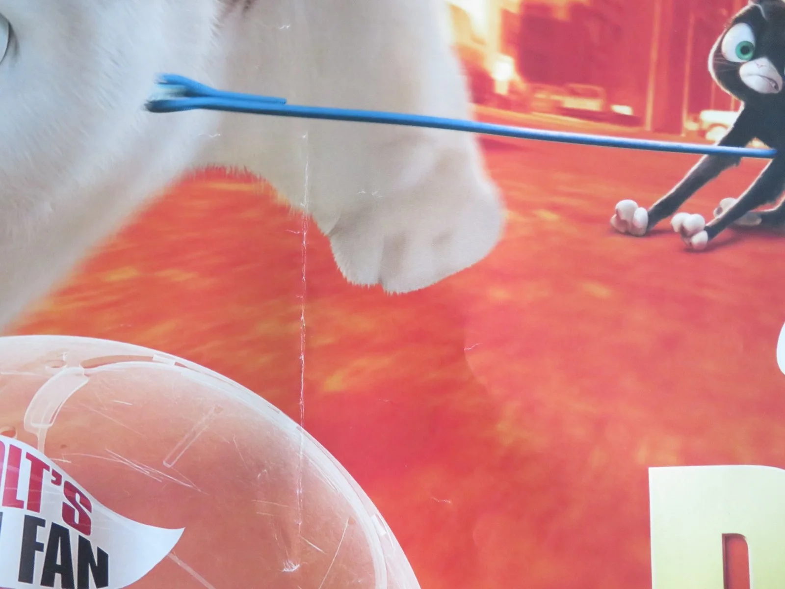 BOLT UK QUAD ROLLED POSTER DISNEY JOHN TRAVOLTA MILEY CYRUS 2008, изображение 2