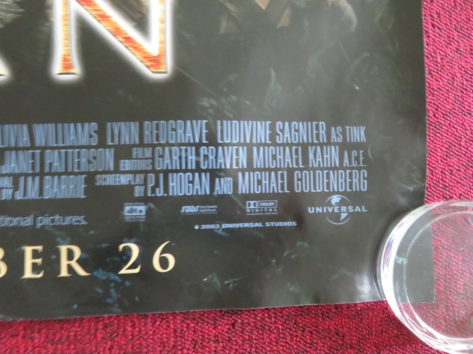PETER PAN UK QUAD ROLLED POSTER JASON ISAACS JEREMY SUMPTER 2003, image 5
