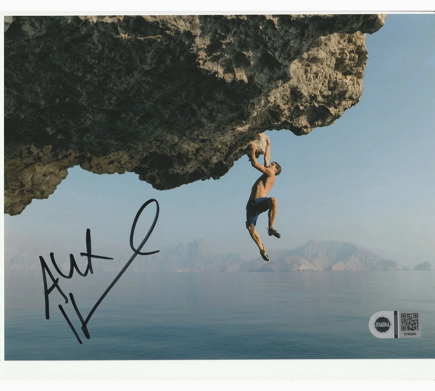 Alex Honnold — Alex Honnold autographed signed 8x10 photo Swau Coa Cert Free Solo Rock Climb 5