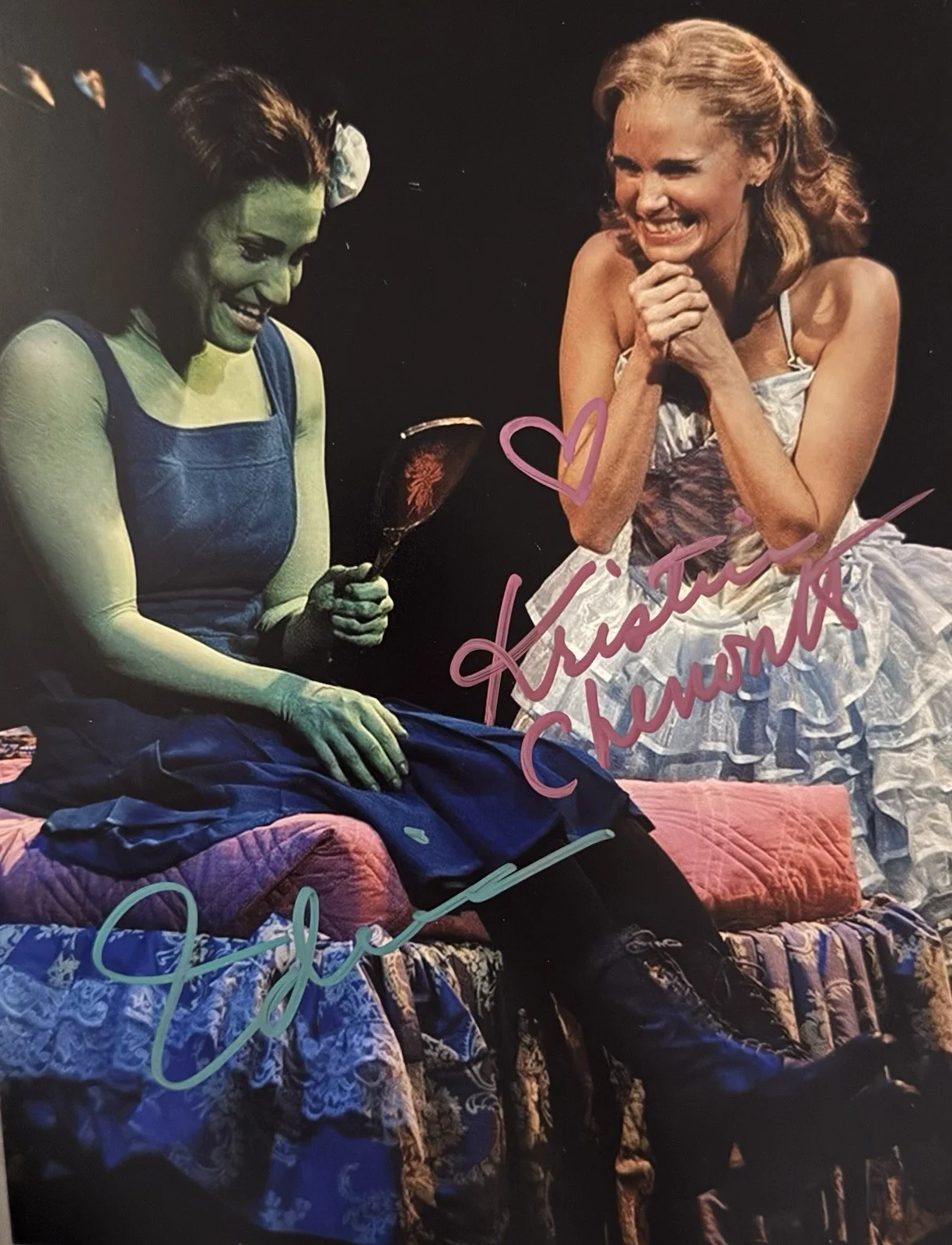 Idina Menzel and Kristin Chenoweth — Wicked , Idina Menzel & Kristin Chenowith , Autographed Signed , Photo 8x10 New