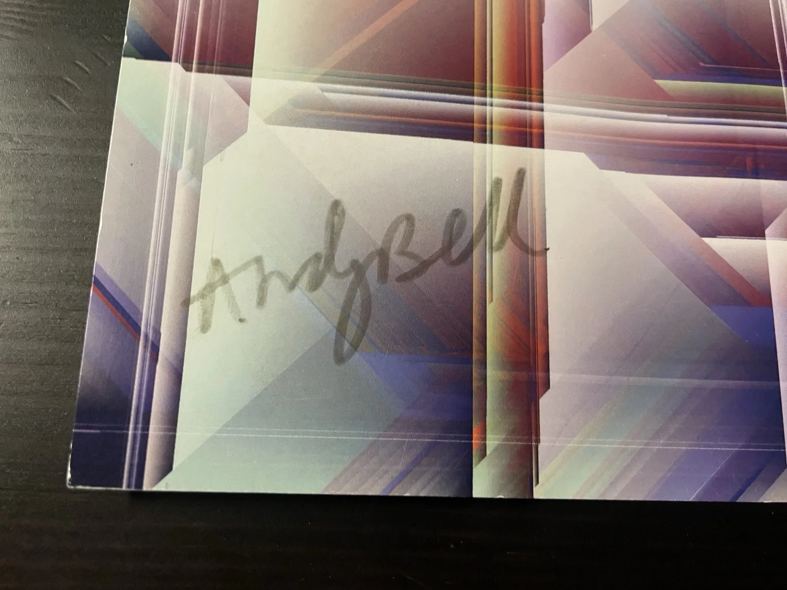 "RIDE" Band signed INTERPLAY Album Promo FLAT by All 4 ANDY BELL Oasis JSA COA, изображение 2