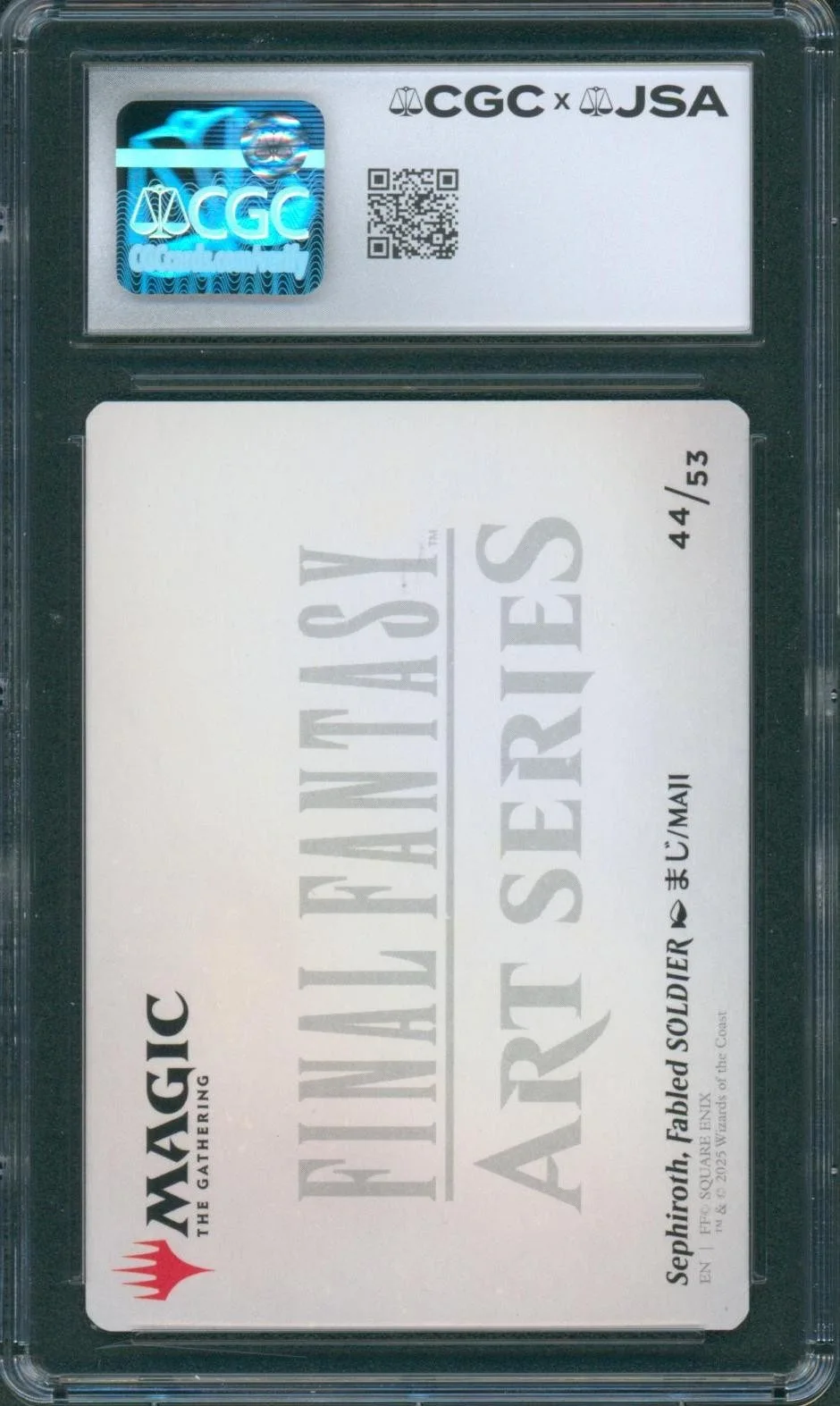 George Newbern — George Newbern Signed MTG Magic Art Card Final Fantasy Sephiroth CGC x JSA SLAB, изображение 2