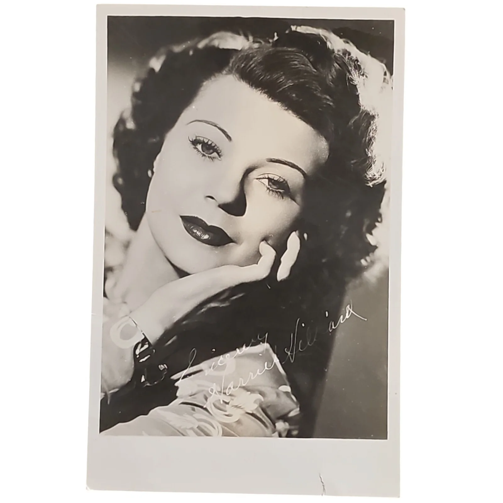 Auto Sign Harriet Hilliard — Harriet Hilliard Auto Signed Postcard Photo 1946 Ozzie & Harriet