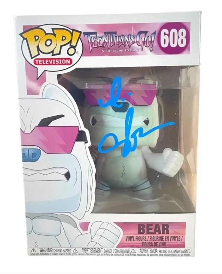 CeeLo Green Signed Funko Pop Television Teen Titans Go Bear 608 Rare JSA COA, изображение 2