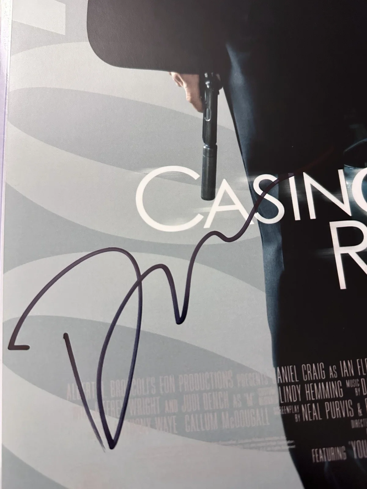Rare Casino Royal Movie Poster Signed Daniel Craig Beckett Certified Authentic, изображение 2