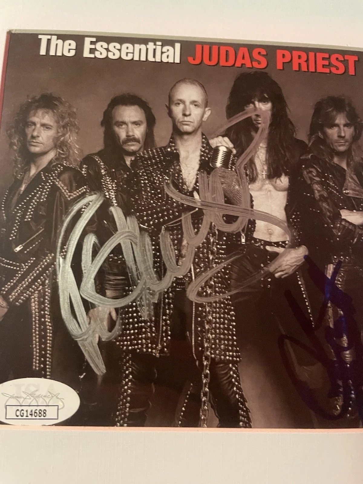 The Essential Judas Priest signed Framed CD Autographed X2 Rob Halford JSA CO A, image 2