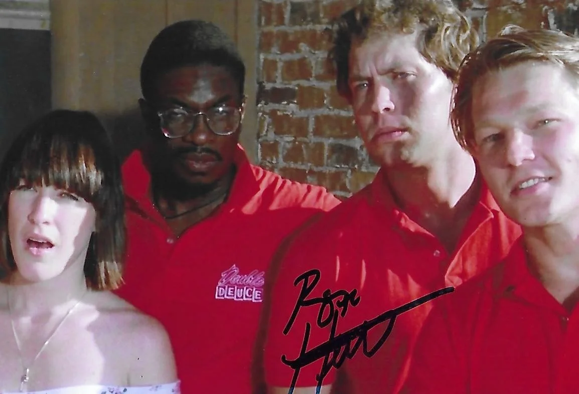 Roger Hewlett — Roger Hewlett signed 4x6 photo Roadhouse Diggstown Actor Rare COA LOOK!!