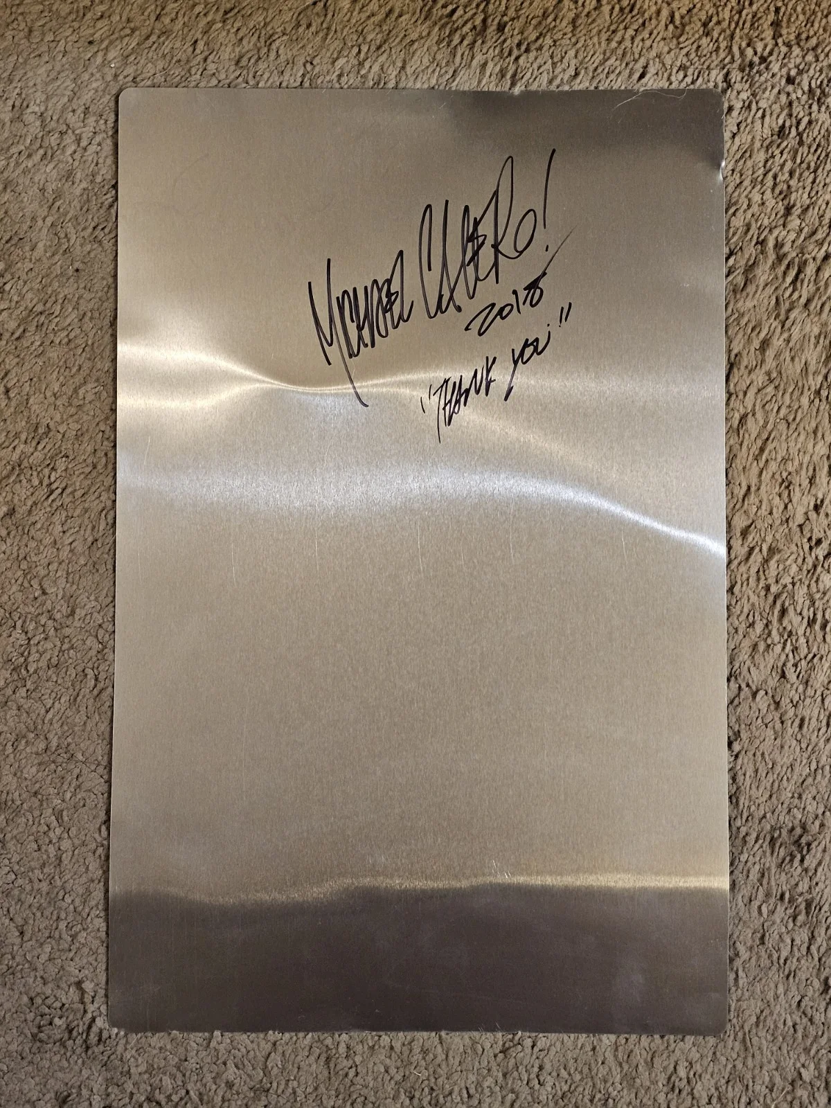 Michael Calero — Supernatural SIGNED Artwork Metal Poster 11x17 - Jensen Ackles - Jared Padalecki, изображение 2