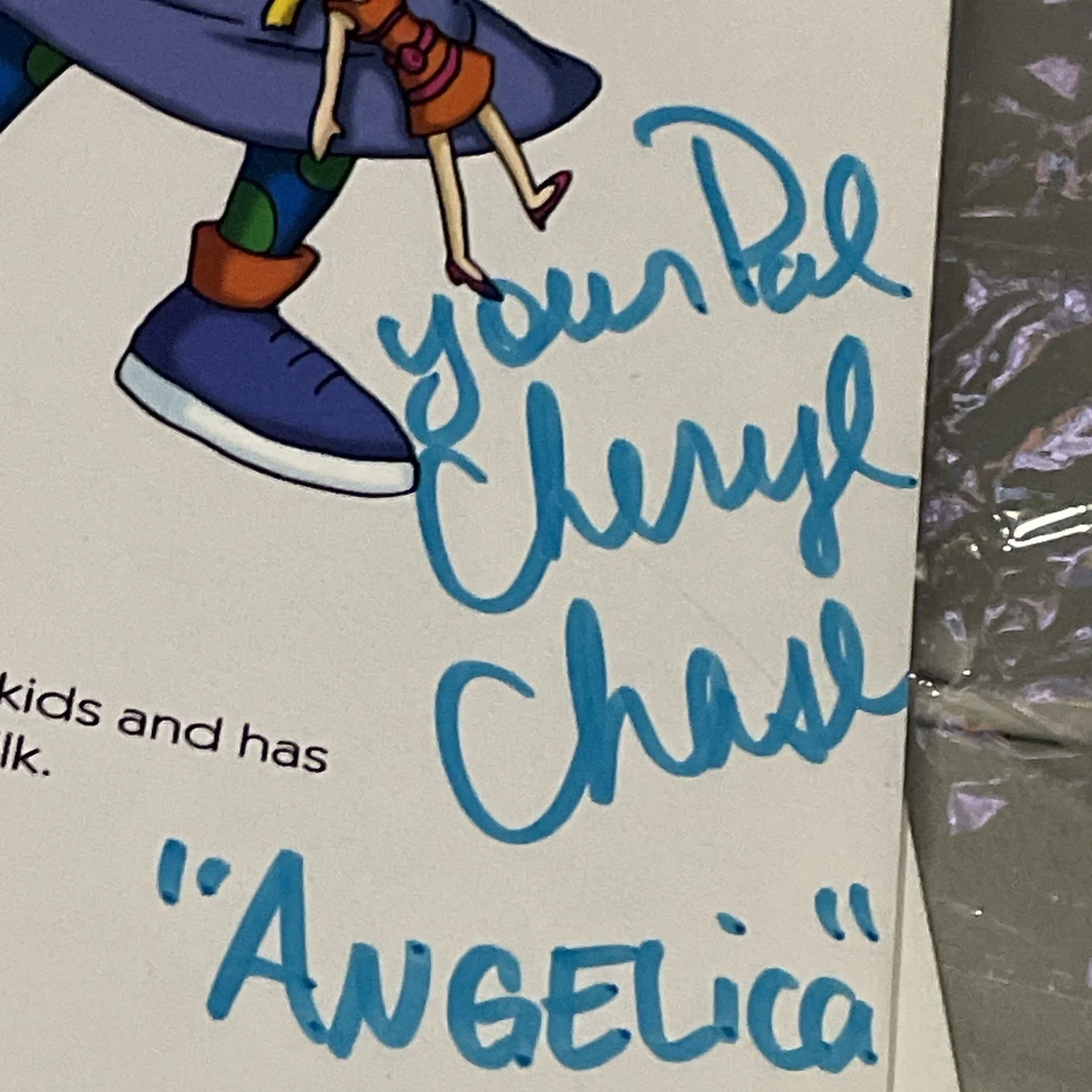 E.G. Daily, Cheryl Chase — E.G. Daily Cheryl Chase Signed Rugrats Got Milk Ad Magazine Photo, изображение 3