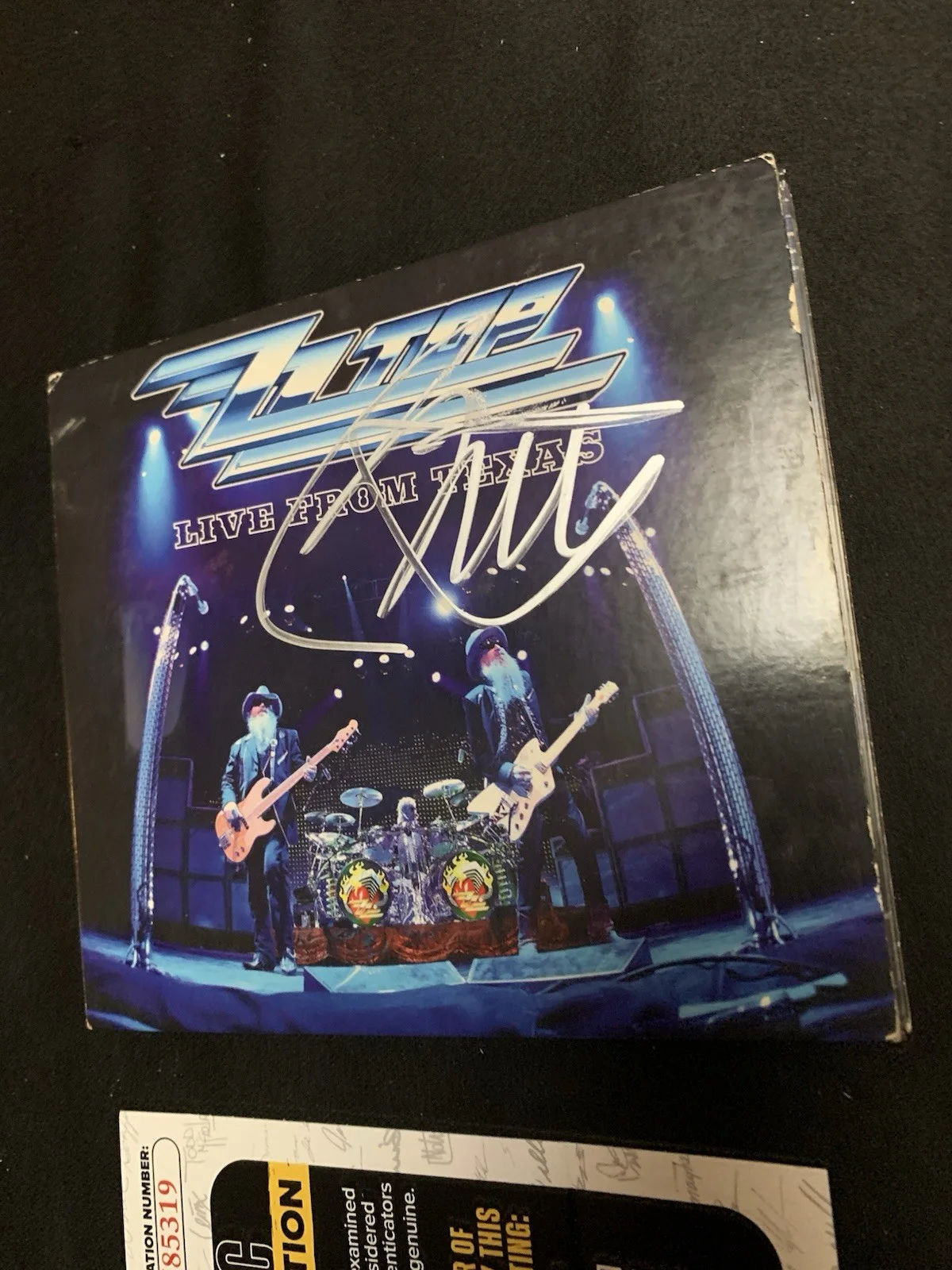 Billy Gibbons SIGNED “Live From Texas” ZZ Top CD Autograph JSA Coa, image 2