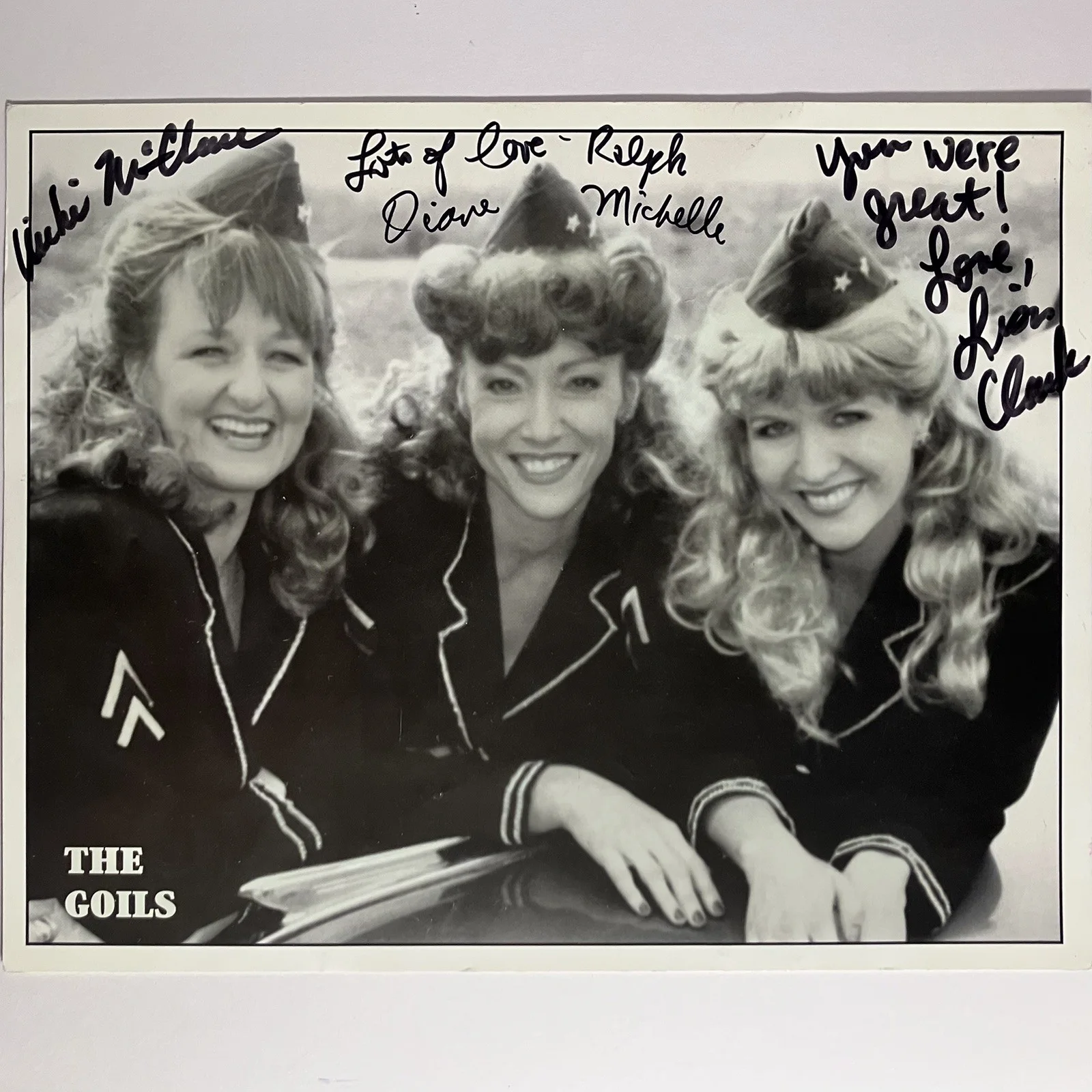 ‘THE GOILS’ Singing Group SIGNED PHOTO / Diane Michelle DAISY DUCK Voice Actress, image 2