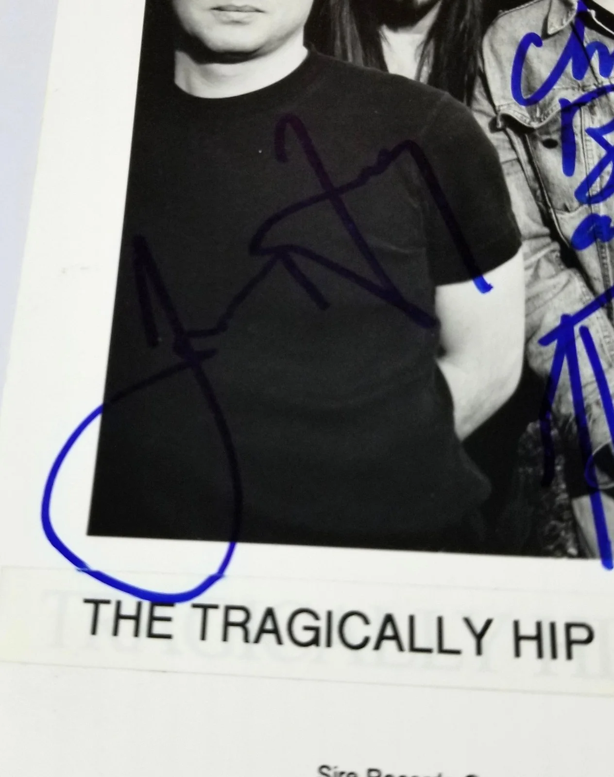 The Tragically Hip full band SIGNED Promo Photo JSA LOA Autograph Gord Downie +, изображение 5