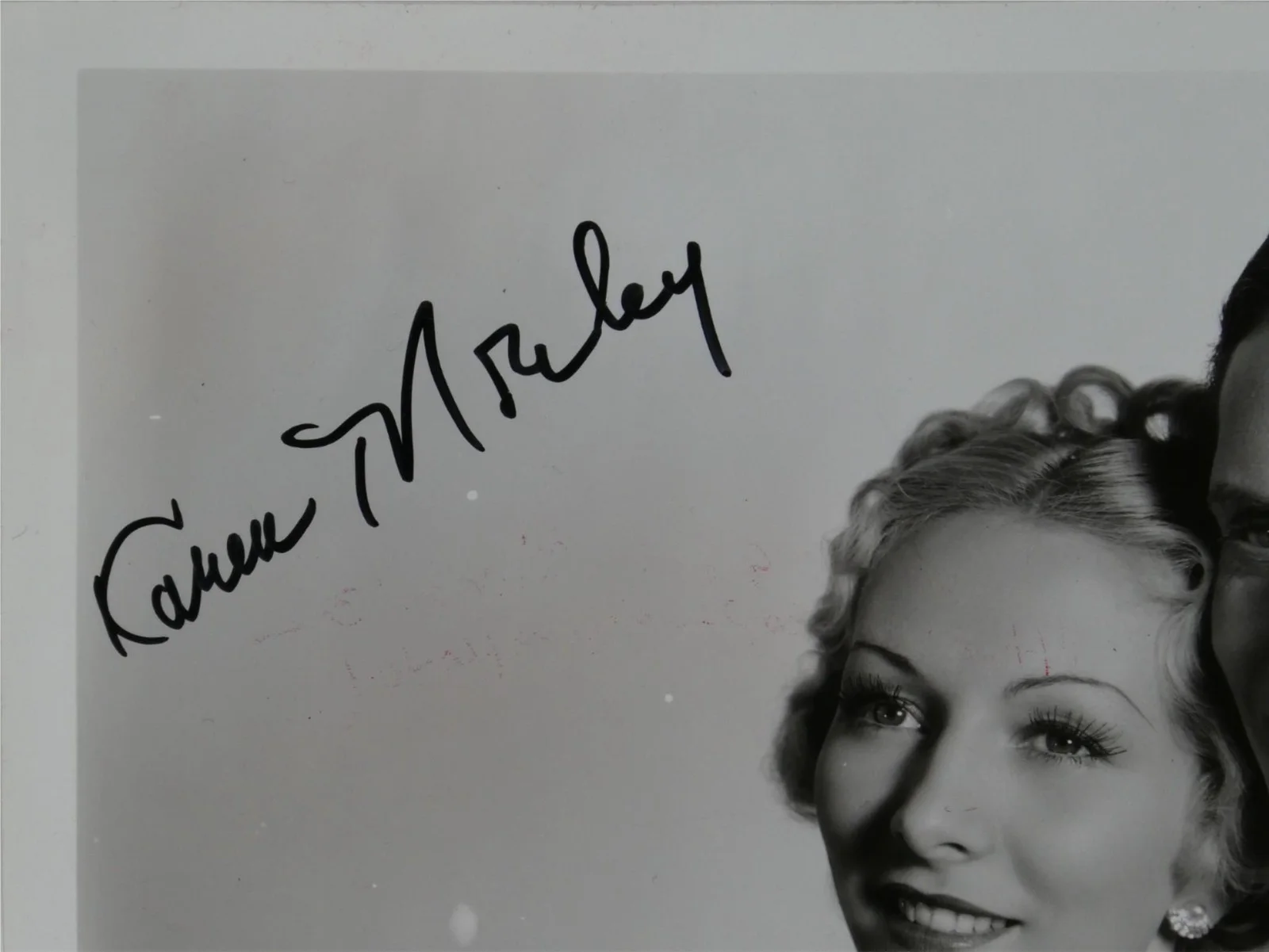 Karen Morley — Karen Morley Signed B&W 8x10 Promo Photo Thunder In The Night Autographed, изображение 2
