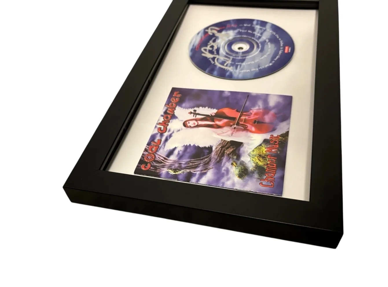 DEZ FAFARA COAL CHAMBER SIGNED AUTOGRAPH CHAMBER MUSIC FRAMED CD w PROOF JSA COA, image 4