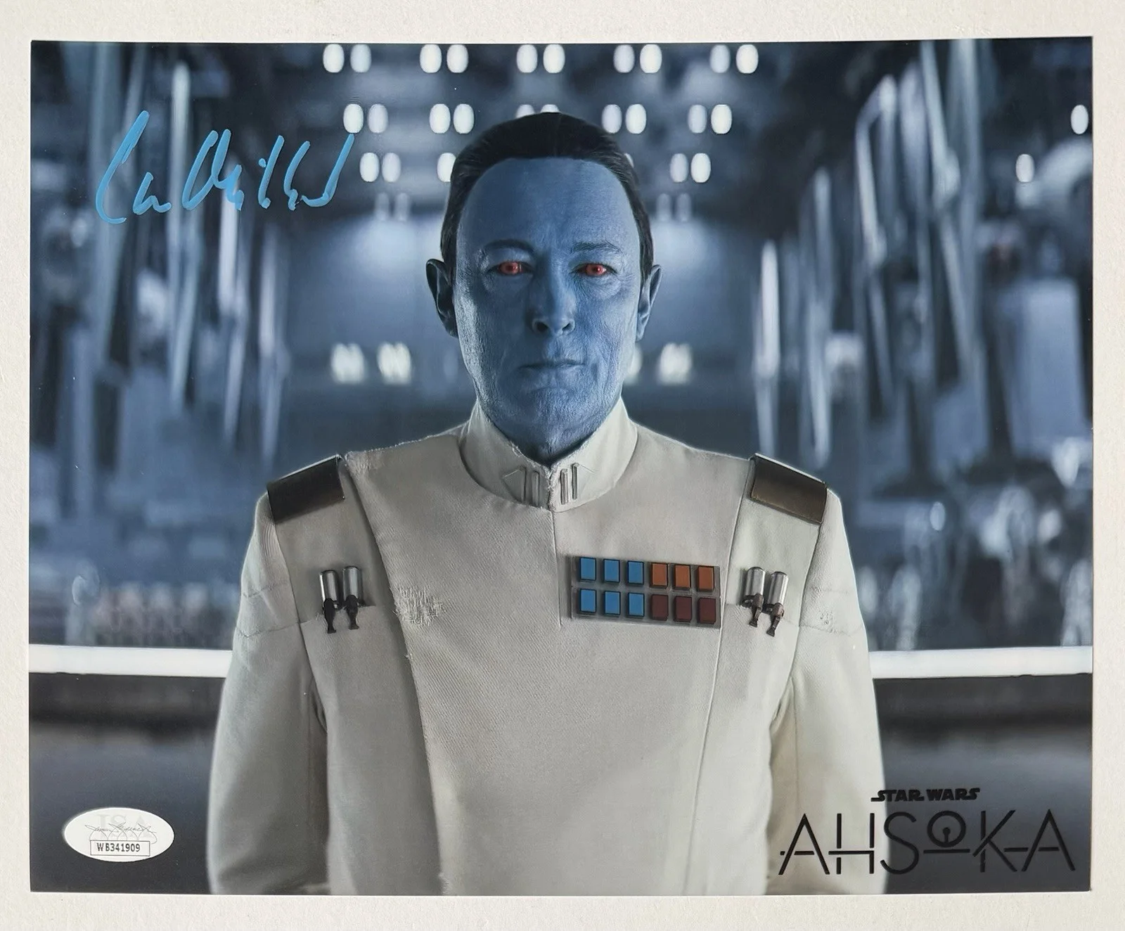 Lars Mikkelsen — LARS MIKKELSEN SIGNED • JSA WITNESS • GRAND ADMIRAL THRAWN PHOTO • STAR WARS, изображение 2
