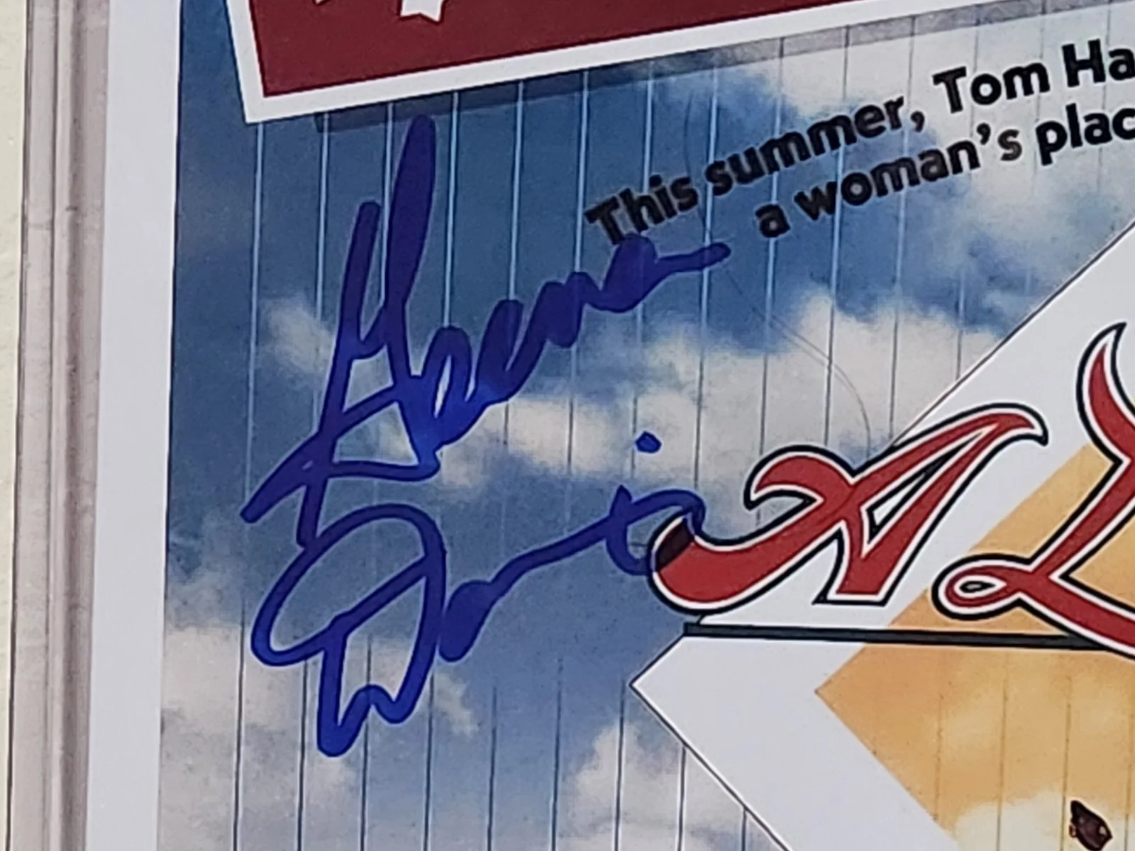 Geena Davis — Signed 11x17 GEENA DAVIS A League of Their Own Autograph Beckett COA, изображение 2