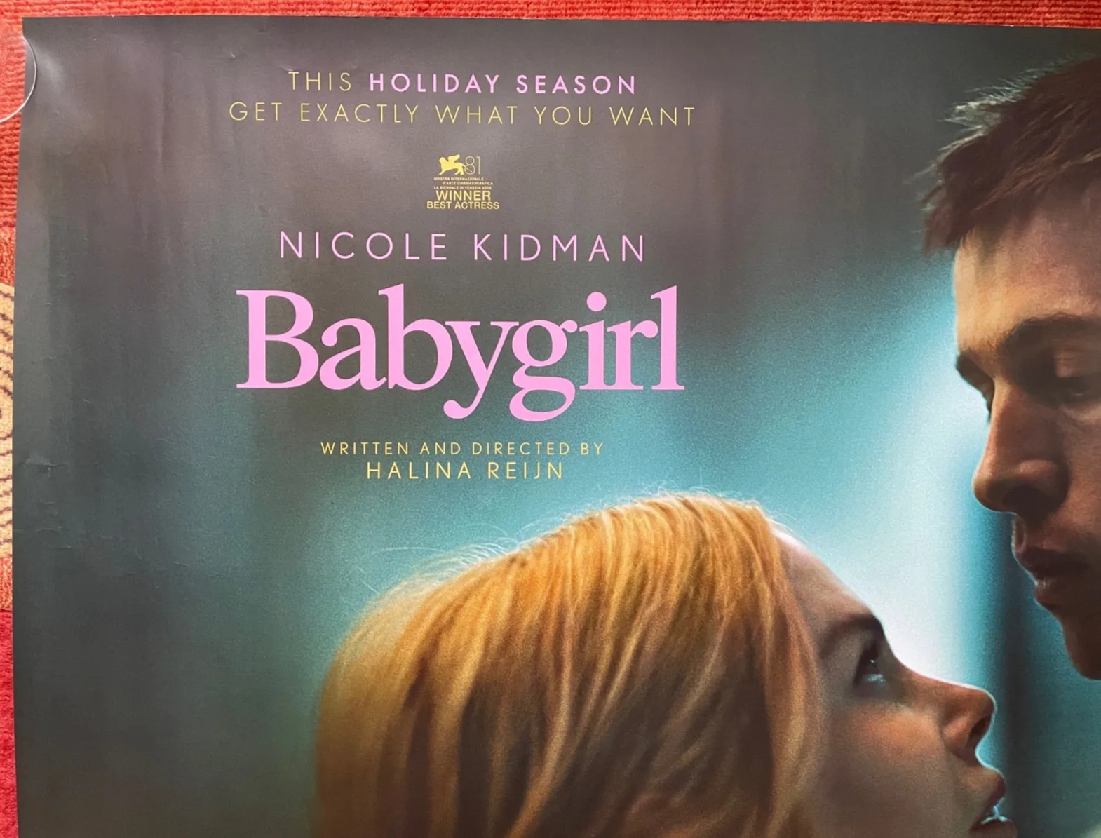 BABYGIRL (2024) Original UK Quad Movie Poster Harris Dickinson Nicole Kidman, изображение 2