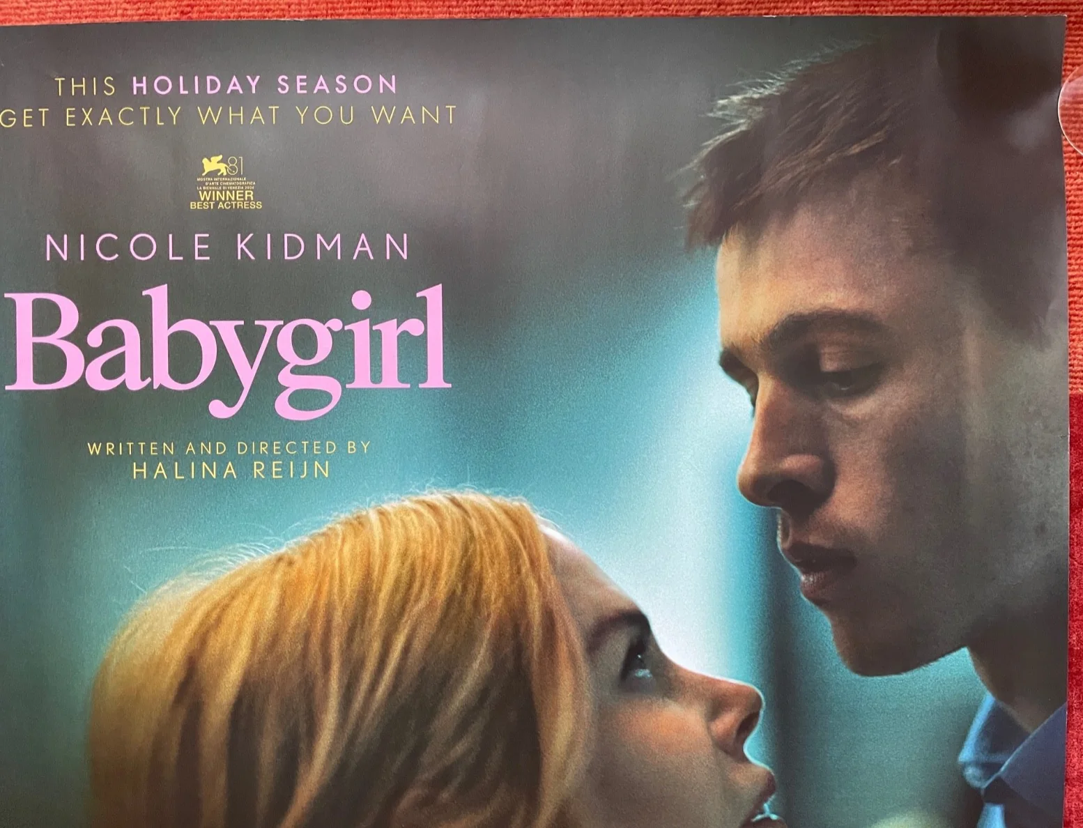 BABYGIRL (2024) Original UK Quad Movie Poster Harris Dickinson Nicole Kidman, изображение 3