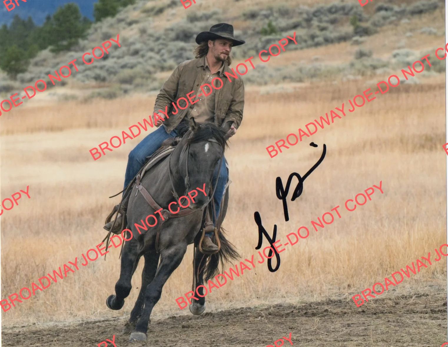Luke Grimes — LUKE GRIMES signed YELLOWSTONE 8x10 photo AUTOGRAPH auto ACOA Fifty Shade Sniper