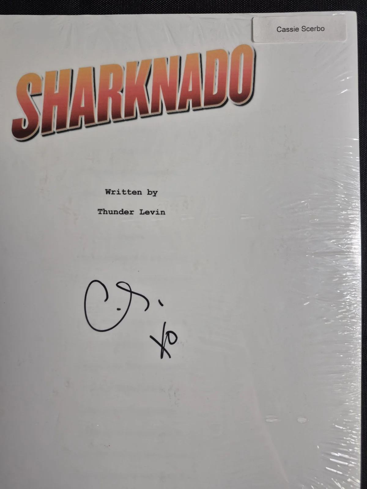 Cassie Scerbo — Cassie Scerbo Signed Sharknado Movie Script Beckett Authenticated, image 2
