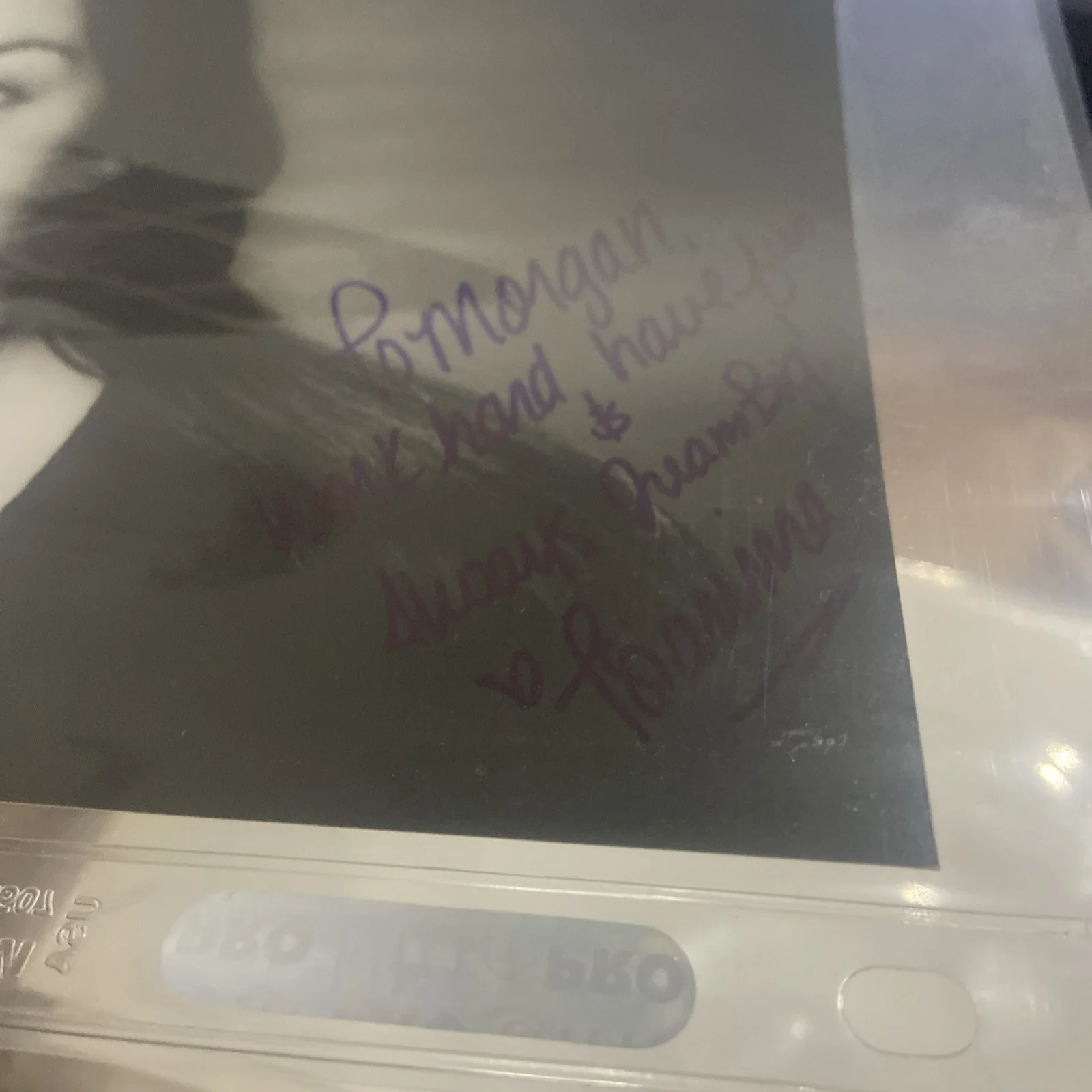 Tsianina Joelson — TSIANINA JOELSON signed 8x10 XENA: WARRIOR PRINCESS VARIA photo b&w hottie, изображение 2