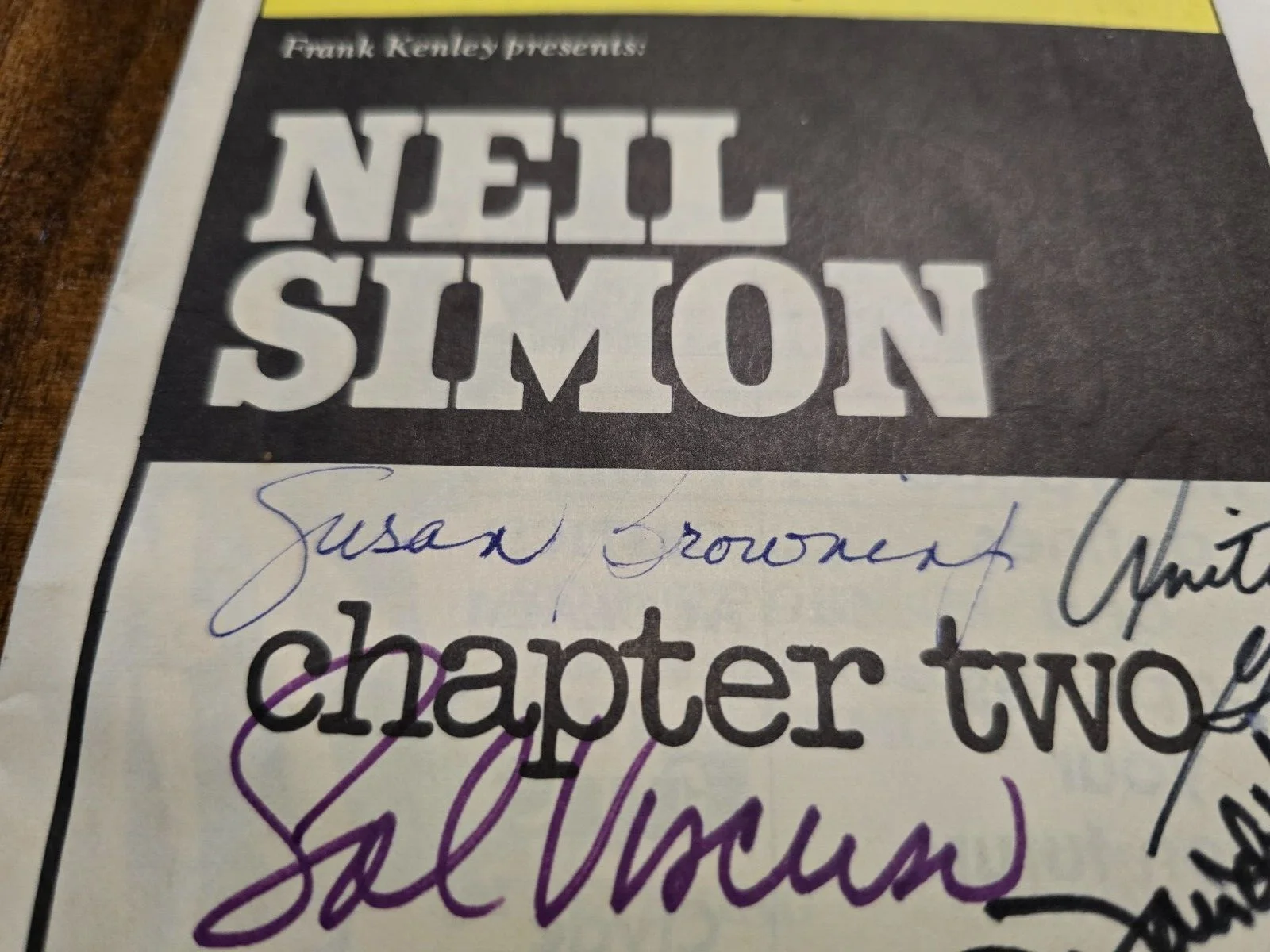 Anita Gillette, David Hedison, Sal Viscuso, Susan Browning — Signed Playbill Neil Simon - Anita Gillette David Hedison Sal Viscuso Flint MI, image 2