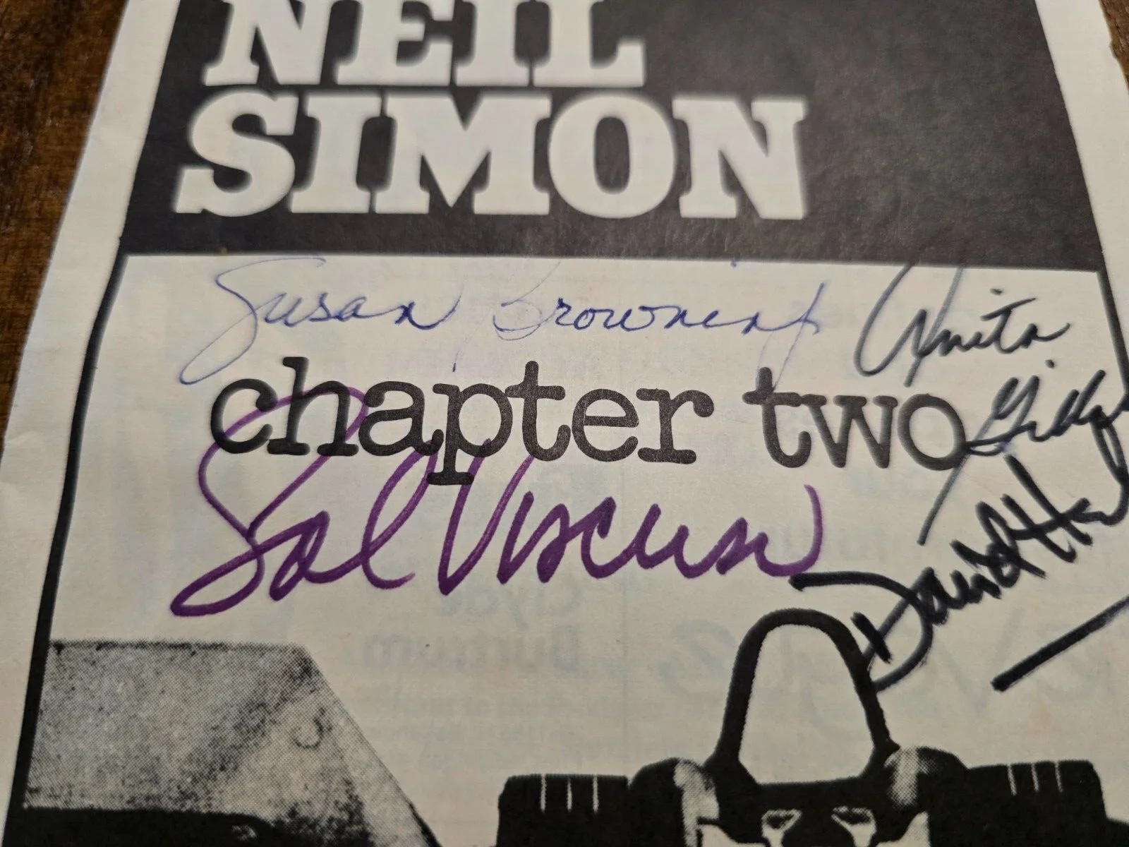 Anita Gillette, David Hedison, Sal Viscuso, Susan Browning — Signed Playbill Neil Simon - Anita Gillette David Hedison Sal Viscuso Flint MI, image 3