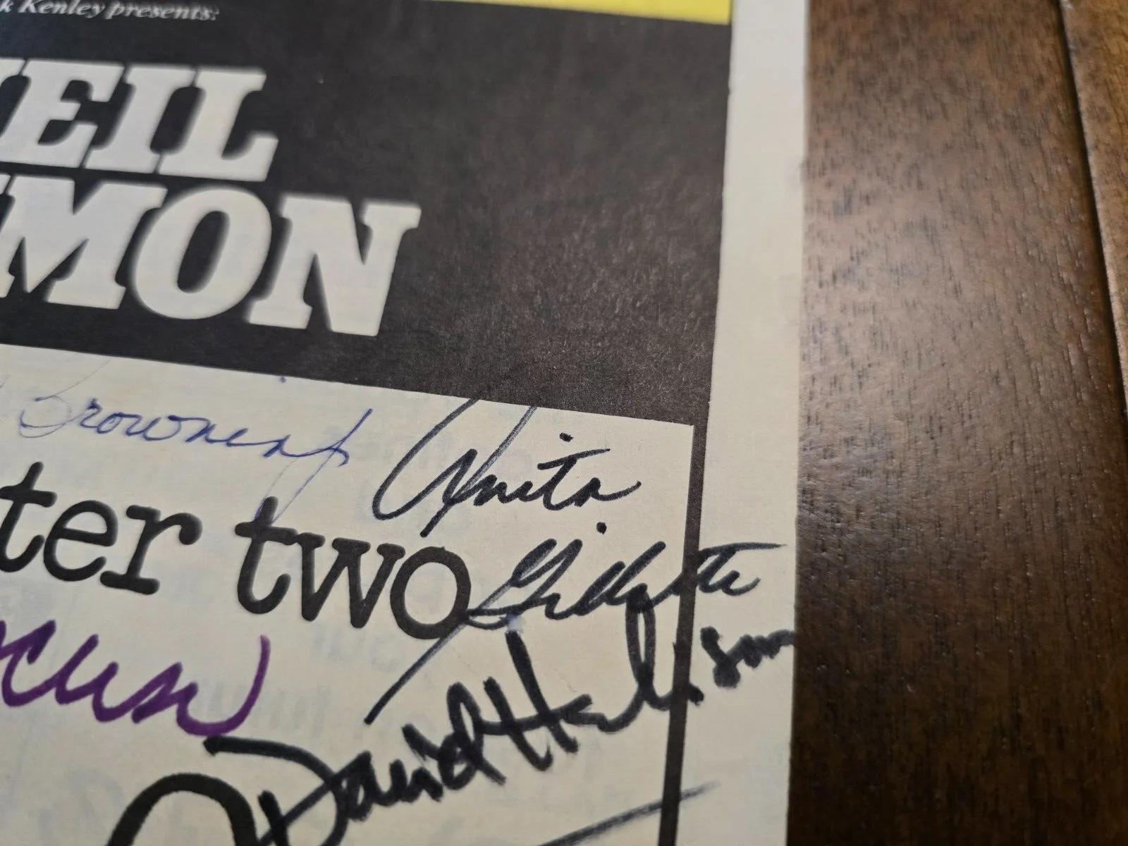 Anita Gillette, David Hedison, Sal Viscuso, Susan Browning — Signed Playbill Neil Simon - Anita Gillette David Hedison Sal Viscuso Flint MI, image 4