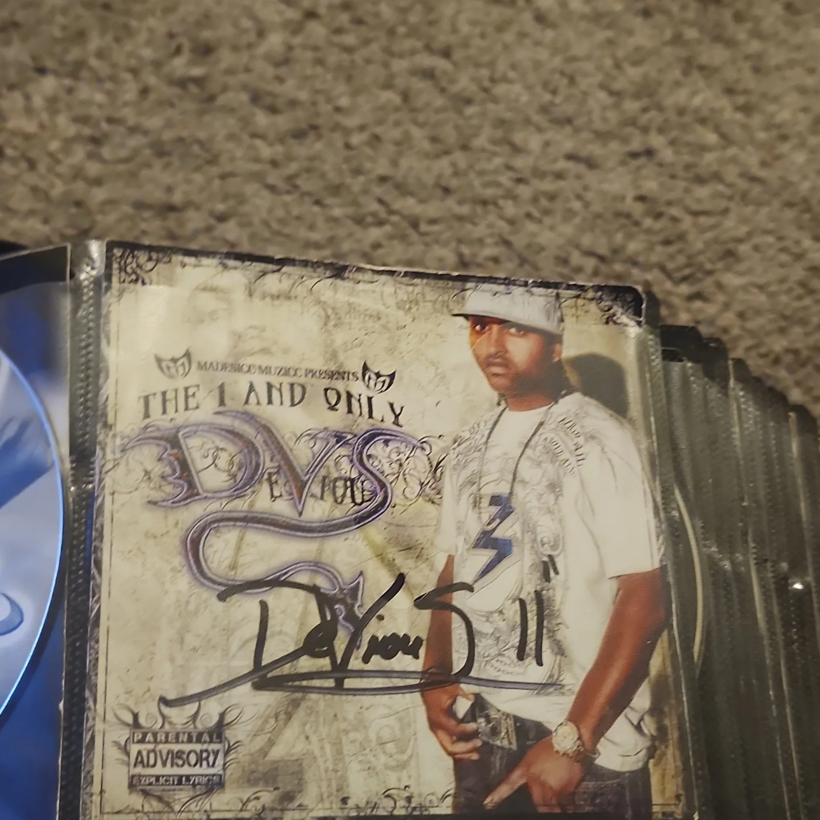 DVS The 1 and Only Autographed Original Rap Hip Hop Music CD Album Signed, image 2