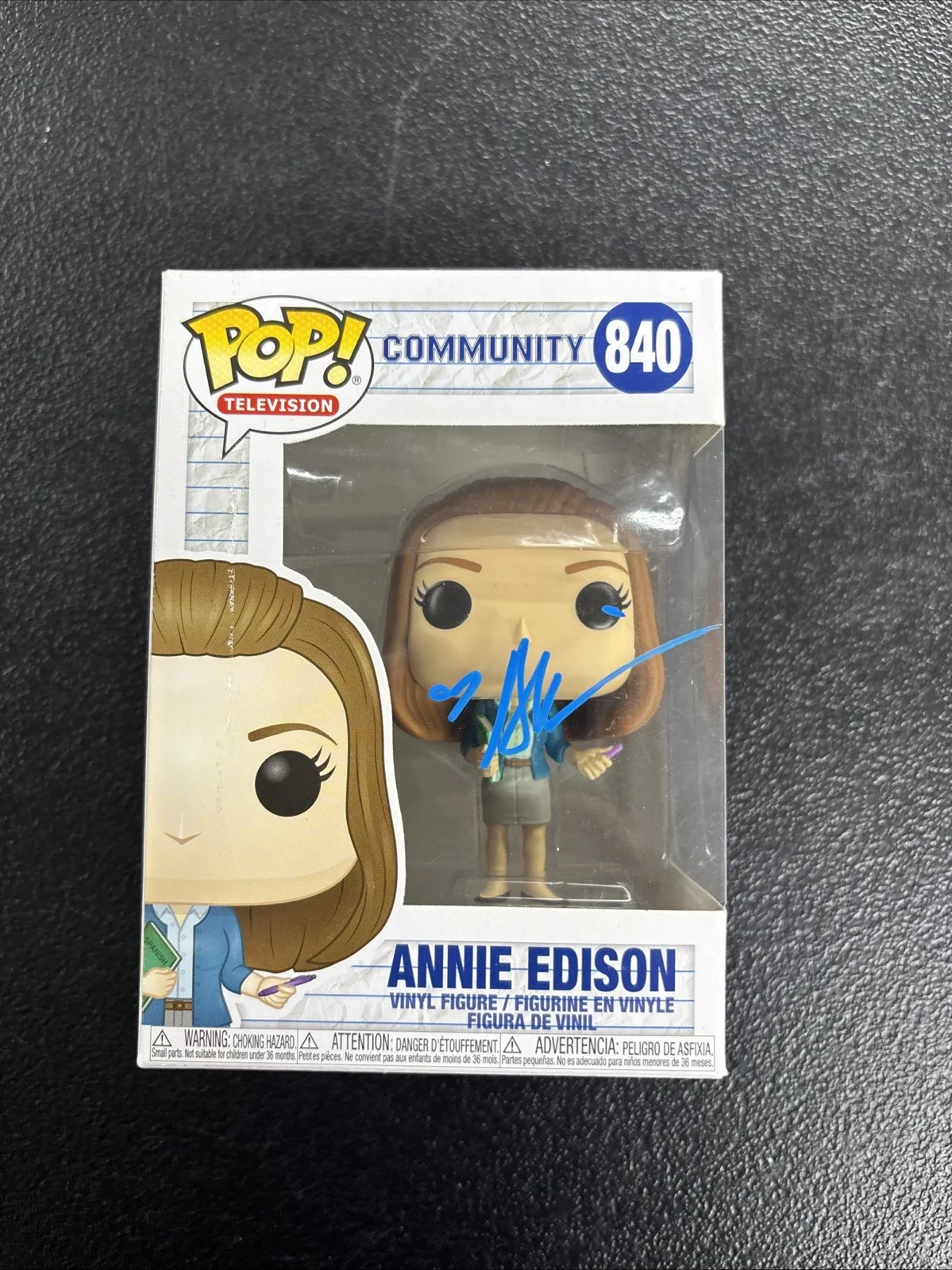 Alison Brie — Annie Edison #840 SIGNED By Alison Brie Funko Pop! Television Community Beckett