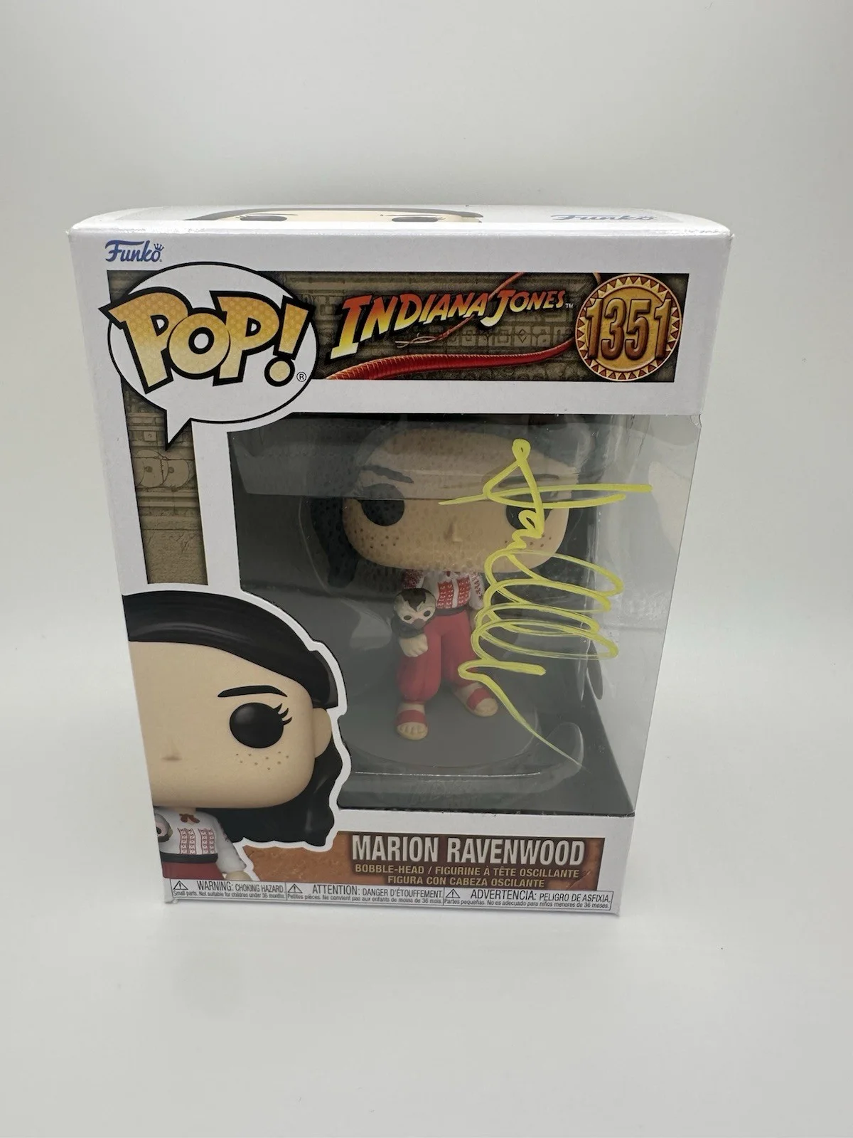 KAREN ALLEN SIGNED MARION RAVENWOOD FUNKO POP INDIANA JONES JSA COA WS, изображение 2