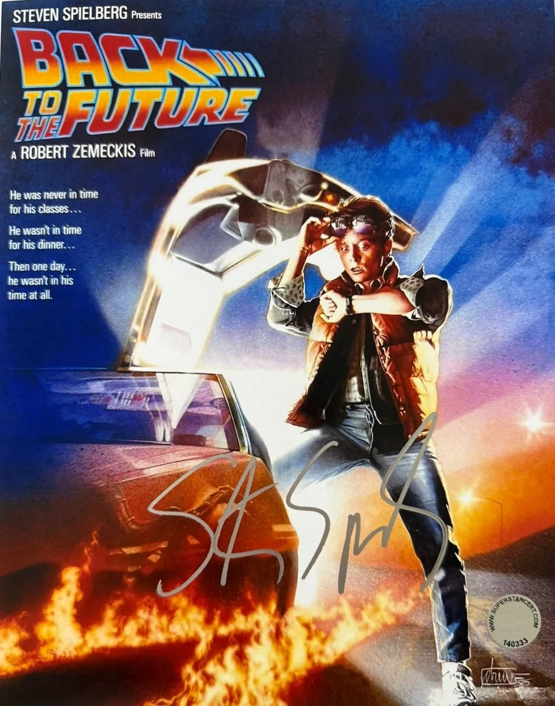 Steven Spielberg — Signed Autographed Steven Spielberg 'Back To The Future' 8x10 Photo W/COA