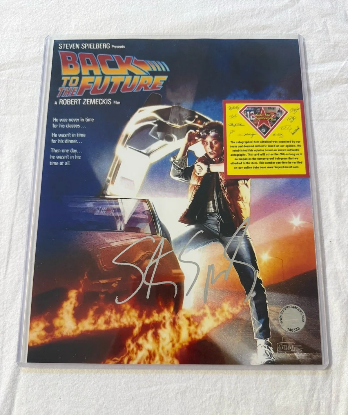 Steven Spielberg — Signed Autographed Steven Spielberg 'Back To The Future' 8x10 Photo W/COA, image 3