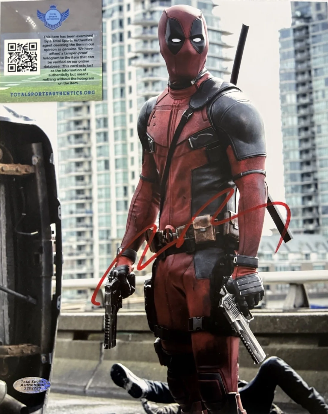 Ryan Rodney Reynolds — Ryan Rodney Reynolds ‘Deadpool’ Signed Autographed 10x8 Marvel Photo W/COA, изображение 5