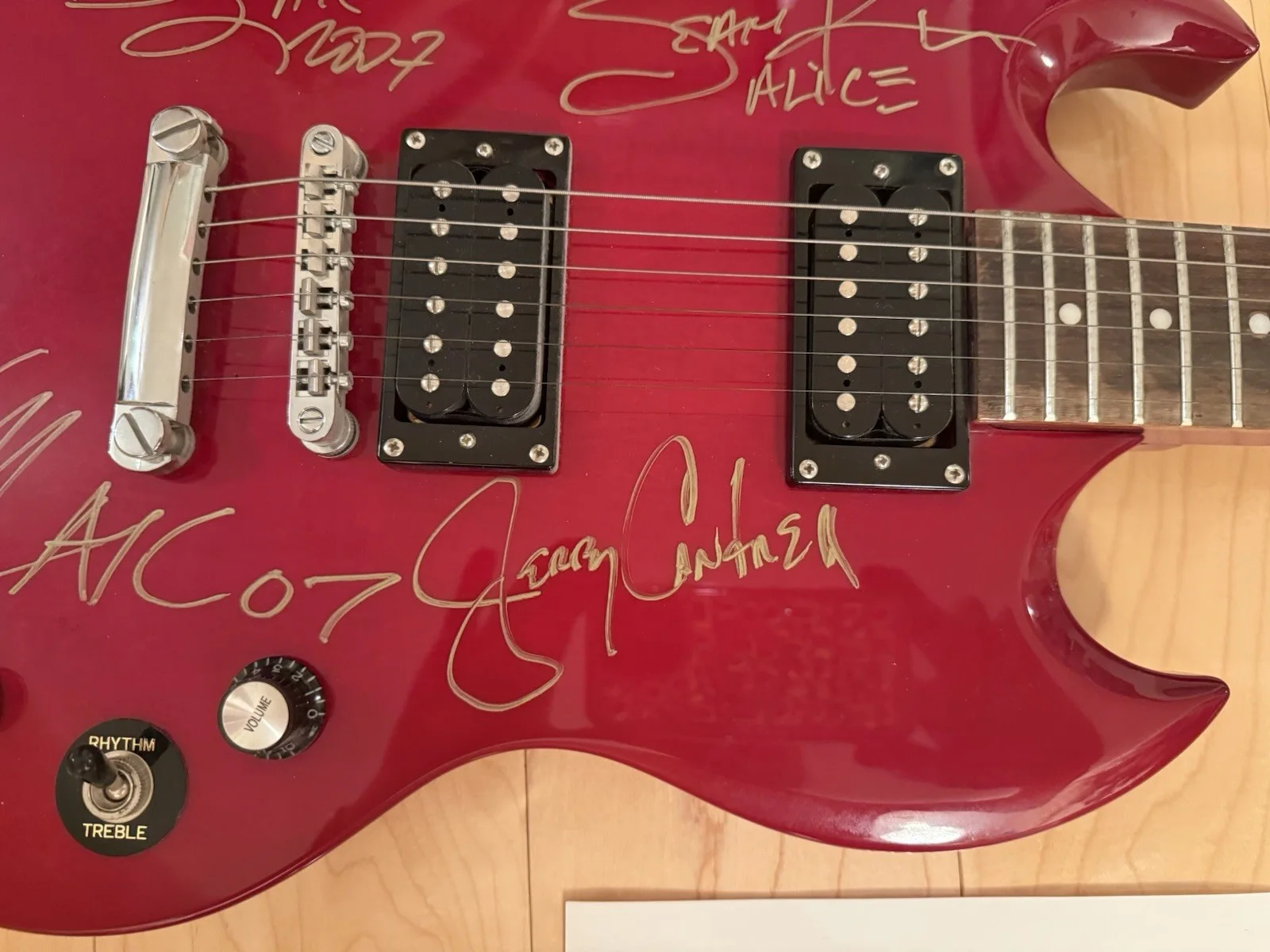 Alice In Chains Full Band Signed Stratocaster Guitar X 4 JSA Jerry Cantrell, изображение 4